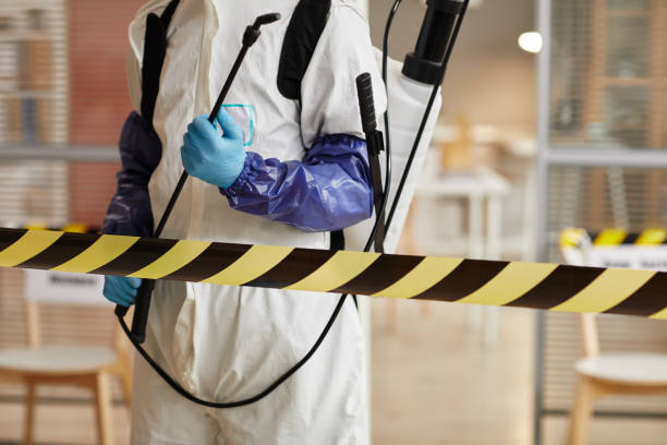 Professional Biohazard technician working in Oakville, MO